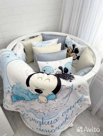 Бортики в детскую кроватку