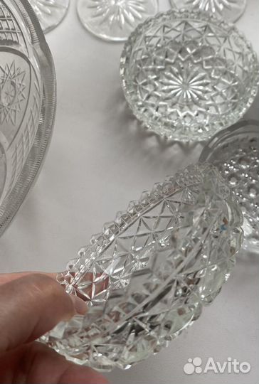 Розетка,конфетница хрусталь СССР