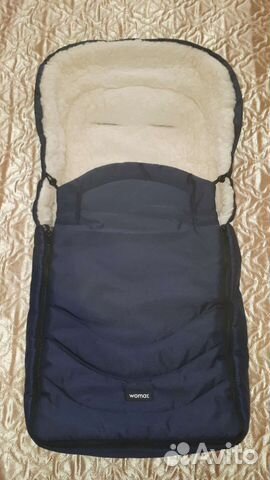 Меховой конверт в коляску овчина