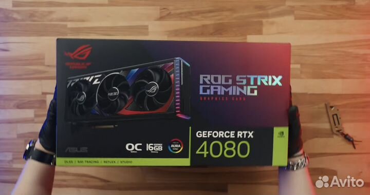 Видеокарта asus nvidia GeForce RTX 4080 ROG Strix