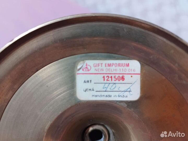 Подсвечник бронза винтажный