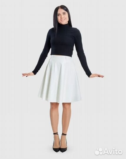 Юбка экокожа