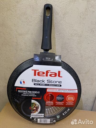 Сковорода для блинов Tefal 25 см Black Stone