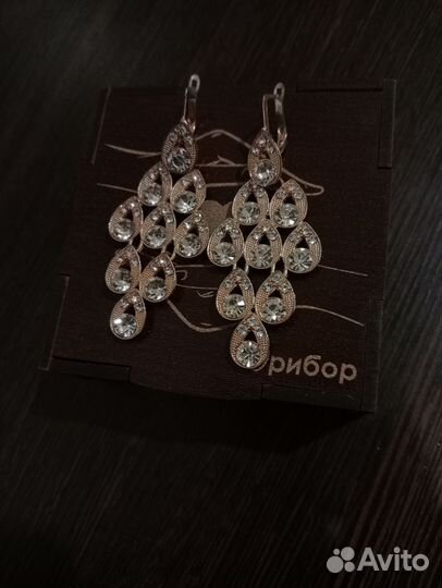 Крупные серьги бижутерия