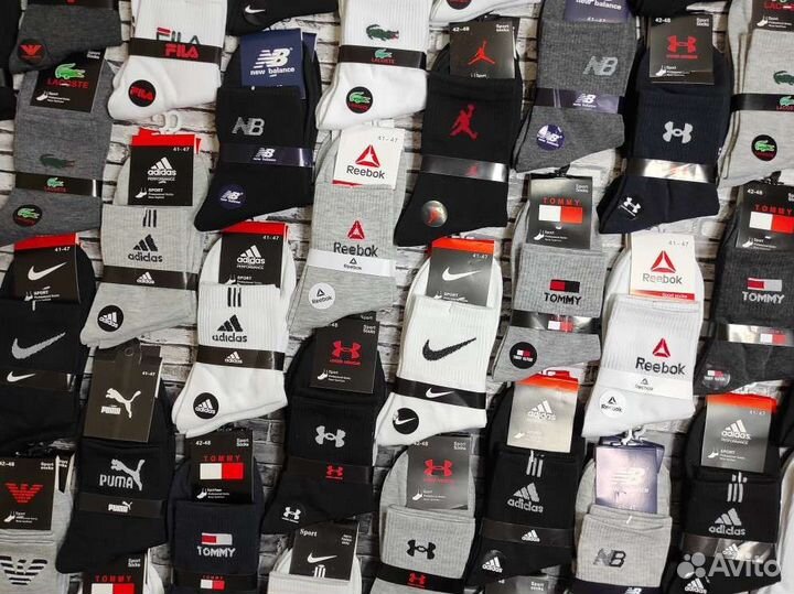 Носки Nike Adidas Puma Reebok