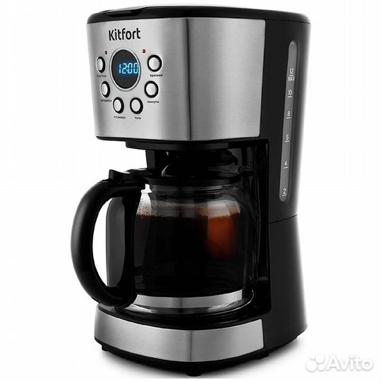 Кофеварка капельная Kitfort KT-728, Чёрный