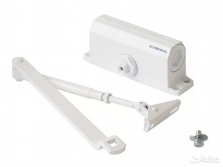 Доводчик дверной белый, черный, коричневый, серый