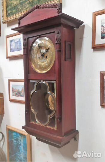 Часы настенные, антикварные Ник. Линденъ(G.Becker)