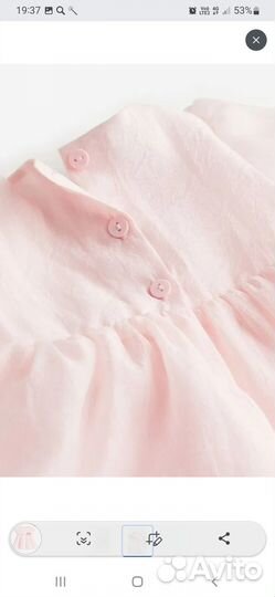 Шикарное легкое платье для девочки 80