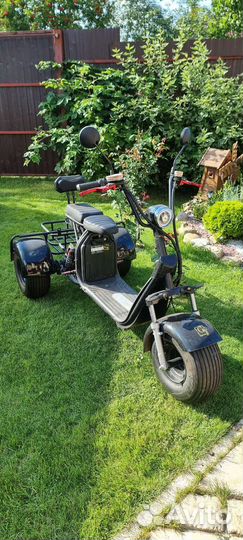 Электро скутер citycoco трехколесный