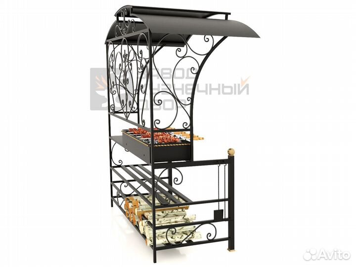 Мангал с печкой