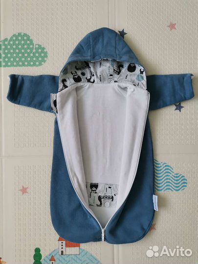 Комбинезон лёгкий 62-68 + теплая шапочка