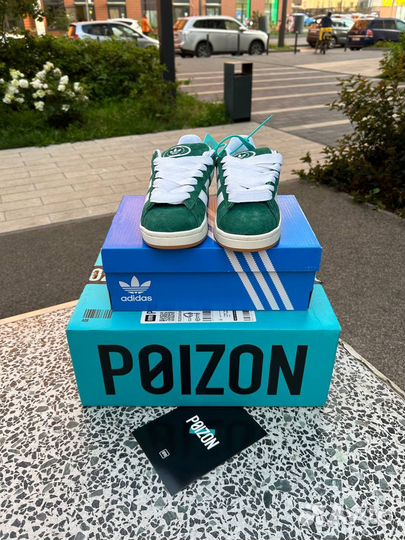 Adidas campus 00s зеленые