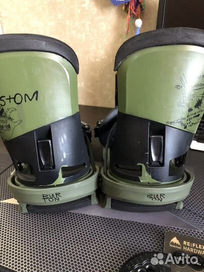 Крепления для сноуборда burton custom
