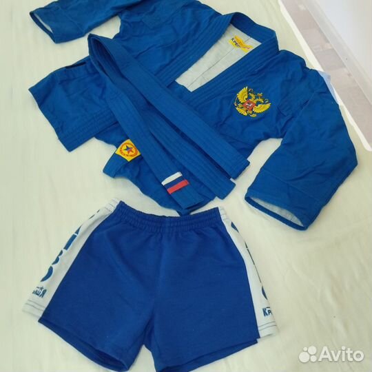 Кимоно и шорты для Дзюдо на 5-6 лет