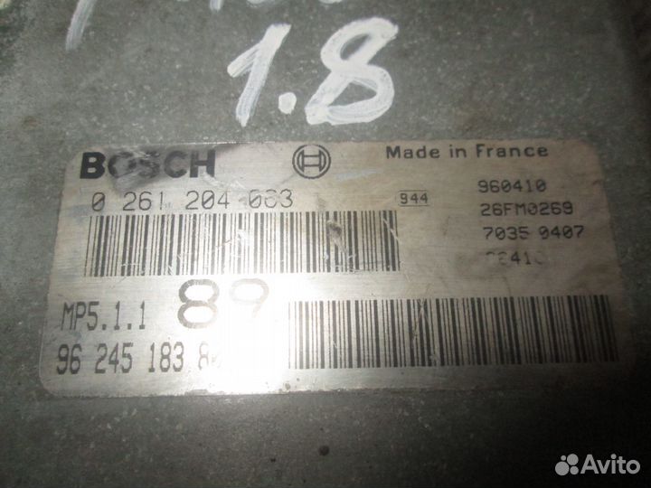 Блок управления двигателем Peugeot 406 1.8 МКПП