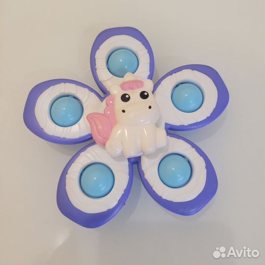 Спиннер на присоске Погремушка Развивающая