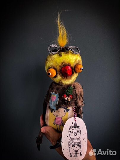 Попугай(игрушка ручной работы)