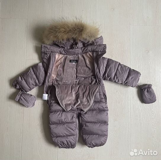 Зимний комбинезон для девочки 86