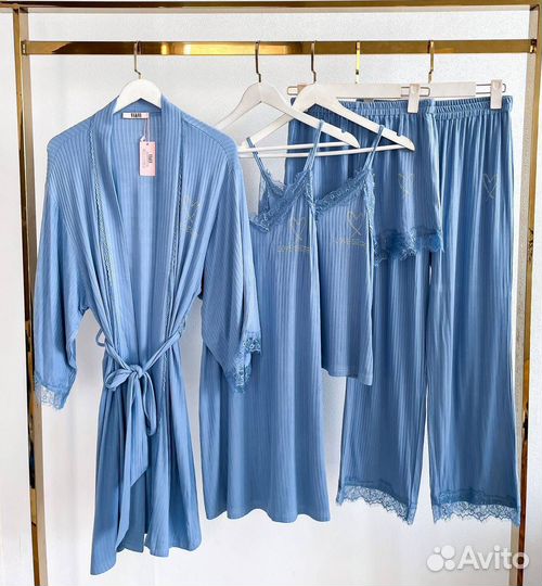 Комплект халат и сорочка 5В1