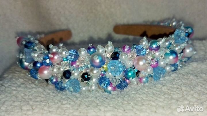 Ободок для волос ручной работы