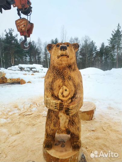 Медведь садовая фигура