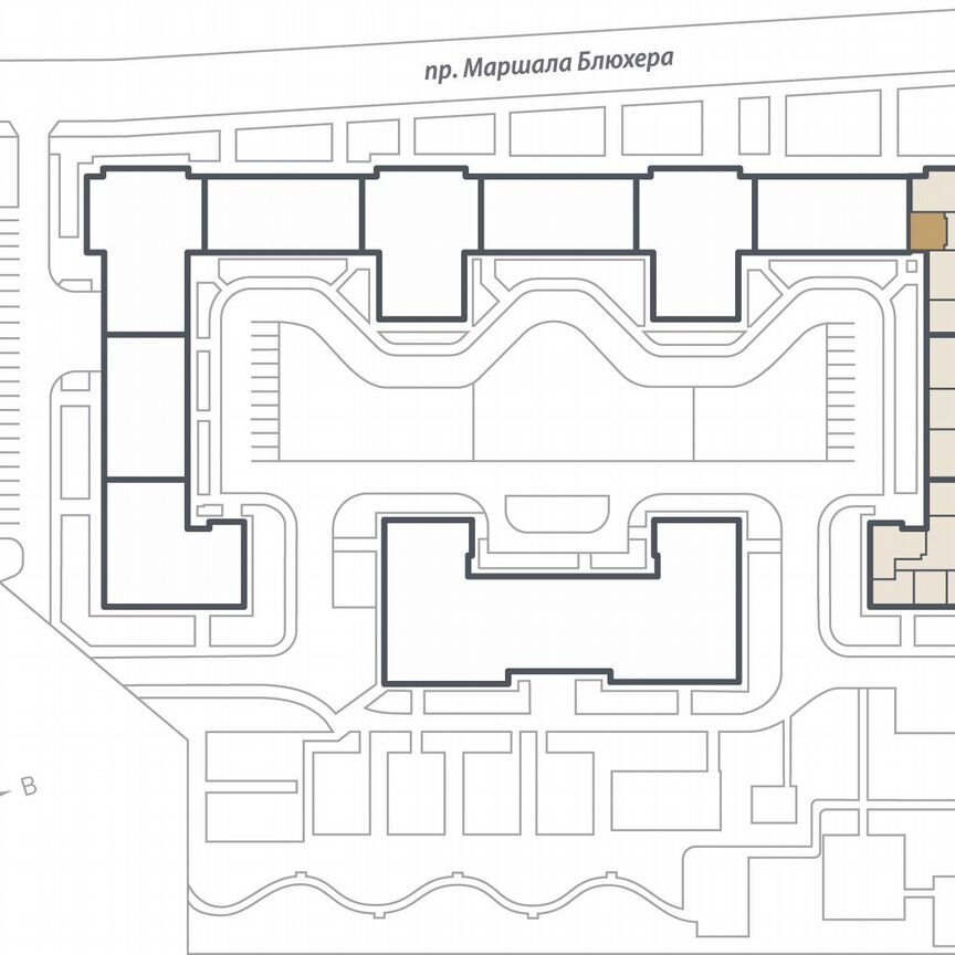 1-к. квартира, 43,8 м², 4/17 эт.