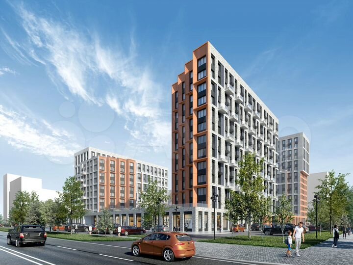 1-к. квартира, 34,2 м², 8/15 эт.