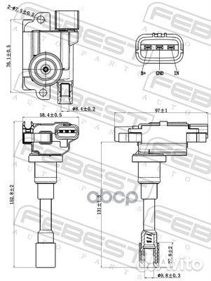 Катушка зажигания 07640001 Febest