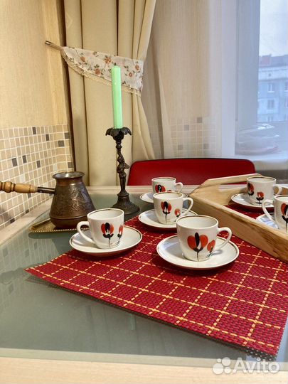 Набор кофейных чашек.Винтаж,ссср.Зугдиди,Грузия