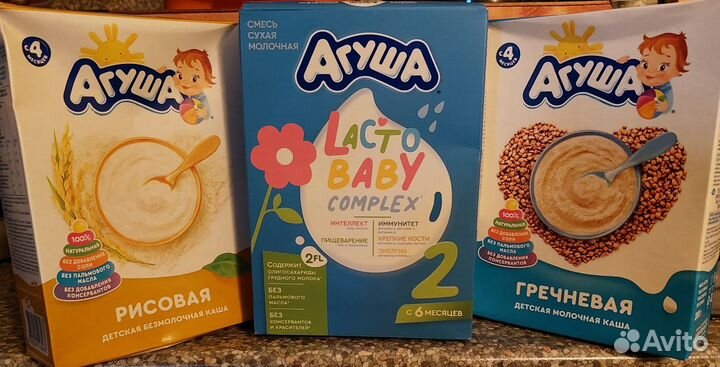 Каша Агуша, сухая смесь Агуша 2