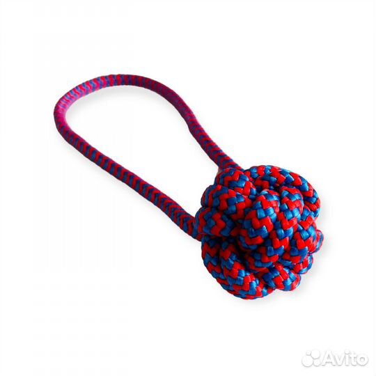 Узел с петлей. Игрушка для собак и кошек