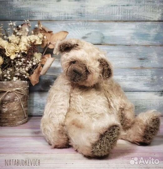 Мишка тедди 30 см авторская игрушка ручная работа