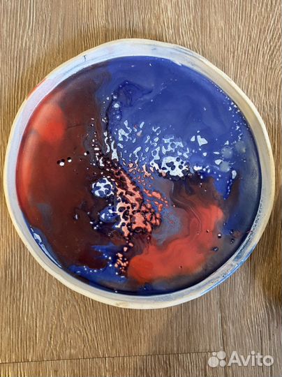 Тарелка декоративная ручная работа