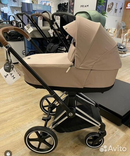 Коляска 2в1 3в1 Cybex Priam 4 Cozy beige