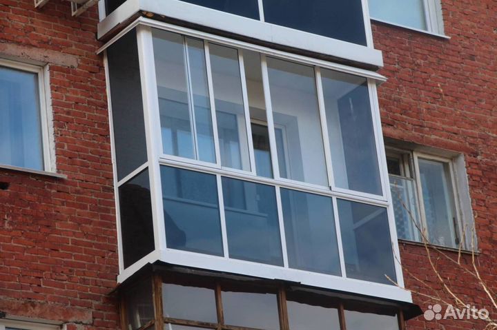 Остекление балконов и лоджий под ключ S6536