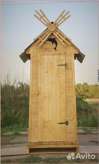 Дачный туалет с кошкой чею 416