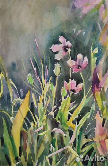 Картина акварель 