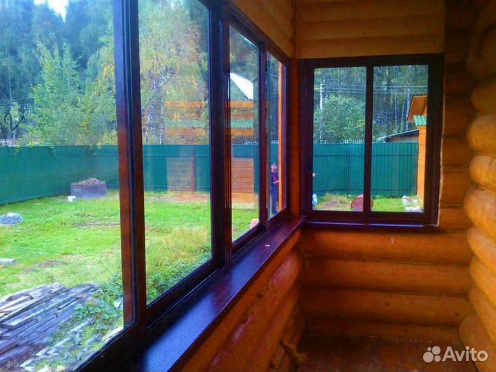 Пластиковые окна. остекление коттеджей