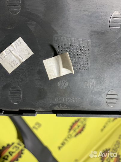 Накладка порога VW Polo 5 Рестайлинг
