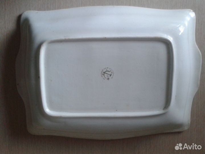 Блюдо 1924-1930г., Песоченская Брянская фабрика