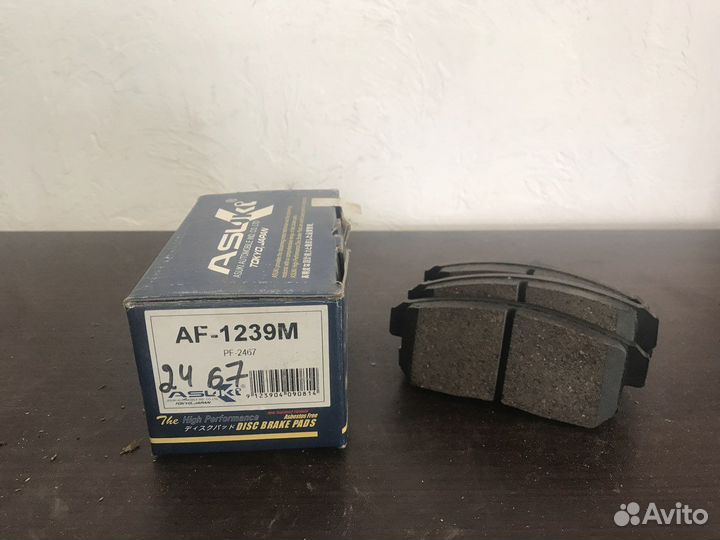 Колодки тормозные PF-2467 asuki AF-1239M