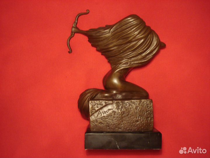 Стрелец Sagittarius 1985г Бронза Италия 26см Декор