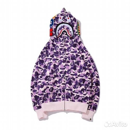 Зип худи bape shark