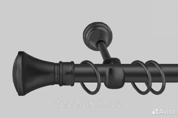 Металлические карнизы черный матовый