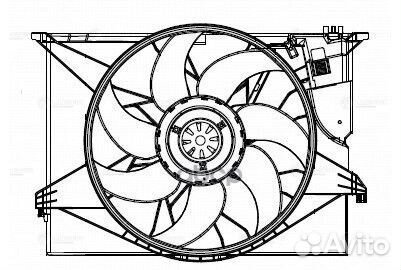 Вентилятор радиатора охлаждения MB S(W221) 05