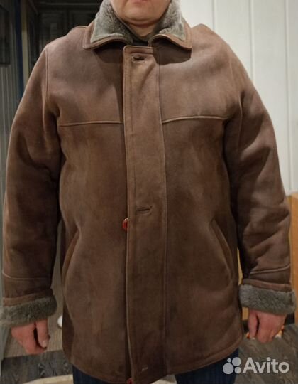 Дубленка натуральная мужская размер 50 52