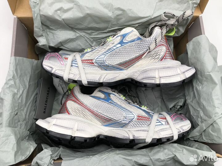 Balenciaga 3xl Sneaker Worn-Out - White Blue Red