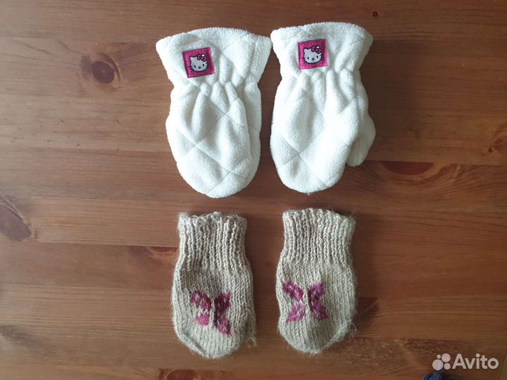 Шапка и Перчатки Hello Kitty, H&M 2-4 года