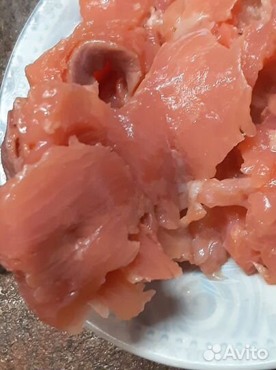 Семга обрезь слабосоленая лосось